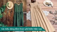Các kiểu dáng đầm linen phổ biến hiện nay