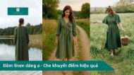 Đầm linen dáng a - Che khuyết điểm hiệu quả
